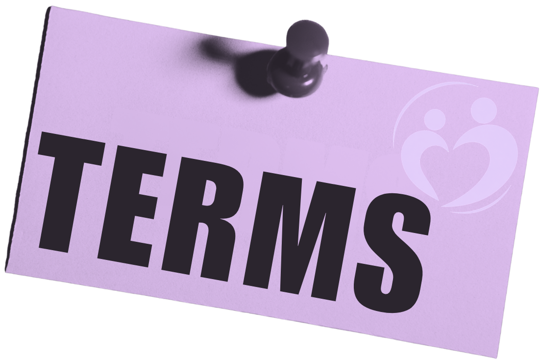 A pinned note reading TERMS